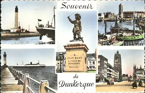 Dunkerque Hafen Turm Jean Bart Denkmal  Kat. Dunkerque