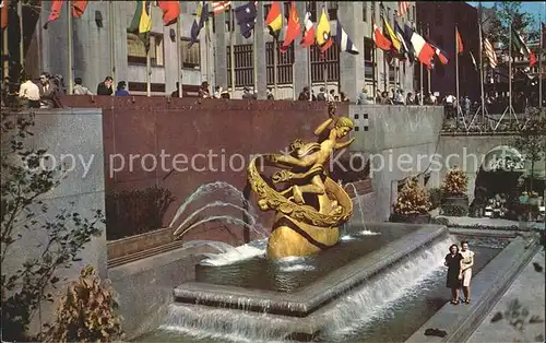 New York City Prometheus Statue Rockfeller Center  / New York /