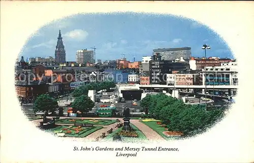 Liverpool St. John Gardens Mersey Tunnel Entrance  Kat. Liverpool