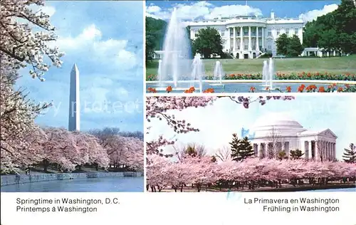 Washington DC Washington Monument White House  Kat. Washington