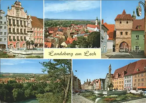 Landsberg Lech Brunnen Tor  Kat. Landsberg am Lech