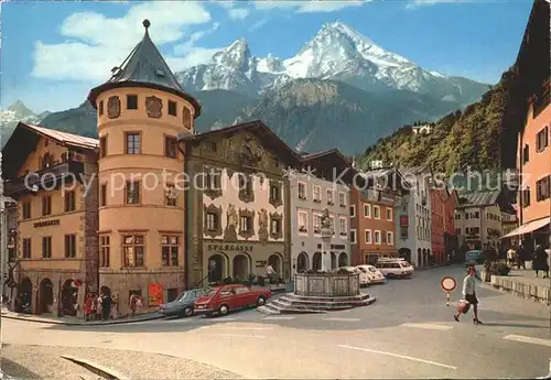 Berchtesgaden Marktplatz Watzmann  Kat. Berchtesgaden