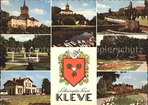 Kleve Schloss Brunnen Park  Kat. Kleve