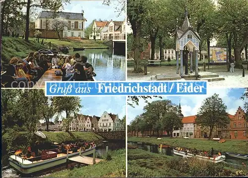 Friedrichstadt Eider Grachtenschiffahrt  Kat. Friedrichstadt