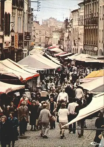 Louhans Grande Rue Arcades Jour marche  Kat. Louhans