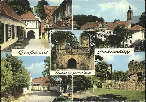 Tecklenburg Burgtor Wierturm Legge Markt  Kat. Tecklenburg