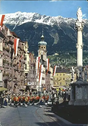 Innsbruck Maria Theresien Strasse Wiltener Stadtmusikkapelle  Kat. Innsbruck