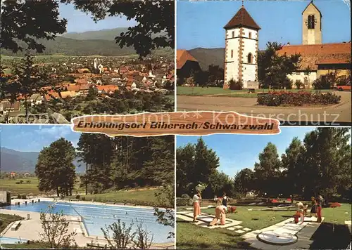 Biberach Riss Schwimmbad Kirche  Kat. Biberach an der Riss