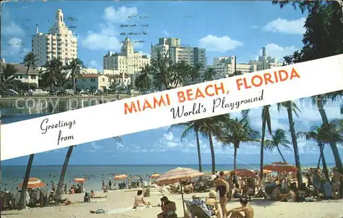 Miami Beach Hotels and Beach Kat. Miami Beach