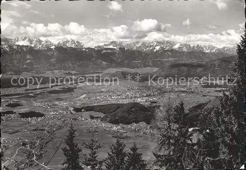 Villach Kaernten Blick von der Kanzelhoehe  Kat. Villach