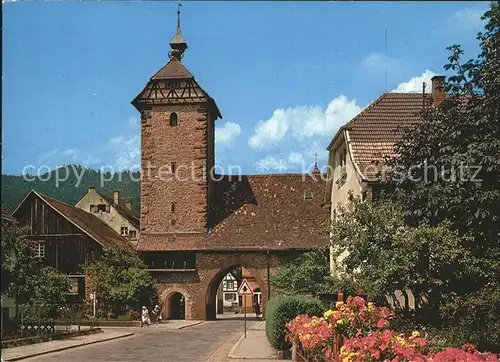 Zell Harmersbach Storchenturm Kat. Zell am Harmersbach