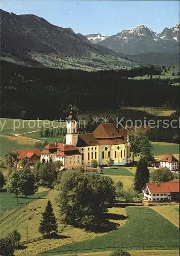 Wies Allgaeu Fliegeraufnahme Die Wies Wallfahrtskirche Kat. Sulzberg