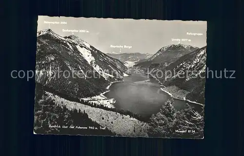 Achensee Fliegeraufnahme Kat. Eben am Achensee