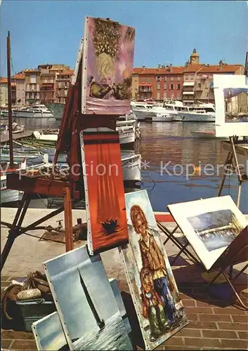 Saint Tropez Var Port Coin des Artistes Kat. Saint Tropez