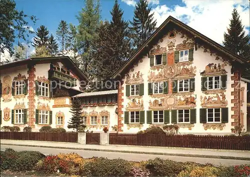 Oberammergau Passionsspieldorf Haensl und Gretl Heim Kat. Oberammergau