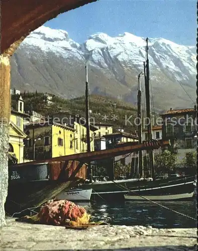 Malcesine Lago di Garda Hafen Kat. Malcesine