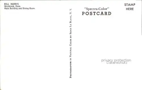Westbrook Connecticut Bill Hahns Main Building and Dining Room Kat. Westbrook