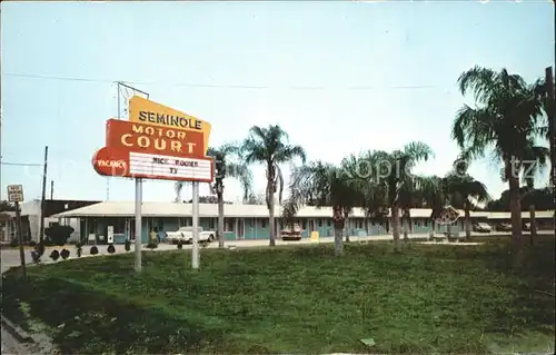 Tampa Florida Seminole Motor Court Kat. Tampa