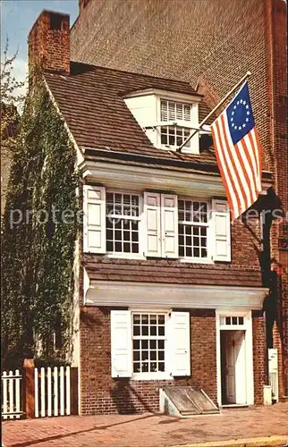 Philadelphia Pennsylvania Betsy Ross House Birthplace of Old Glory Kat. Philadelphia