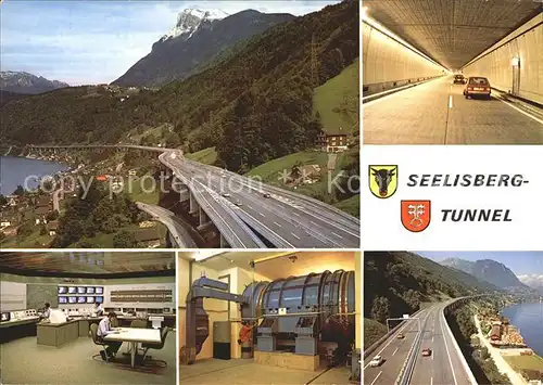 Beckenried Autobahn Viadukt Kommandozentrale Lueftungsturbine Seelisberg Tunnel A2 Kat. Beckenried
