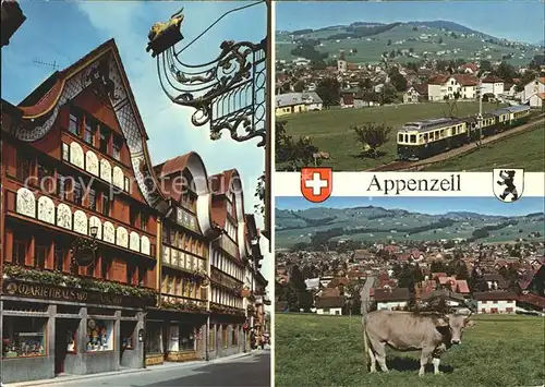 Appenzell IR Dorfmotive Panorama Appenzellerbahn Kat. Appenzell