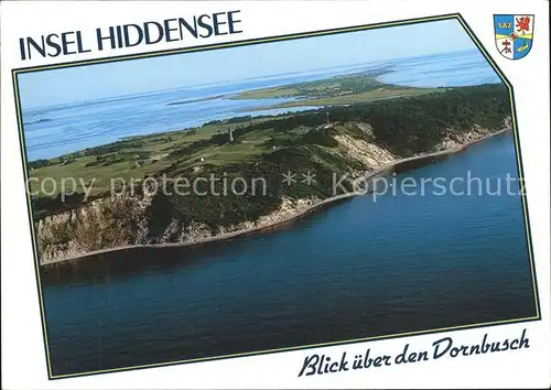 Insel Hiddensee Fliegeraufnahme Blick ueber den Dornbusch Kat. Insel Hiddensee