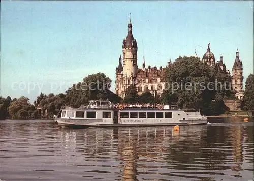Schwerin Mecklenburg Schloss Fahrgastschiff Kat. Schwerin