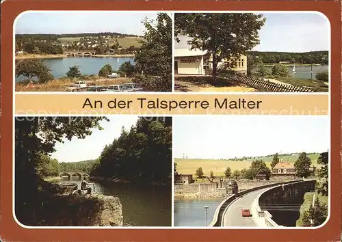 Malter Talsperre Seifersdorf Im Tannichtgrund Staumauer Kat. Dippoldiswalde