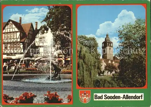 Bad Sooden Allendorf Markt Brunnen Turm Kat. Bad Sooden Allendorf