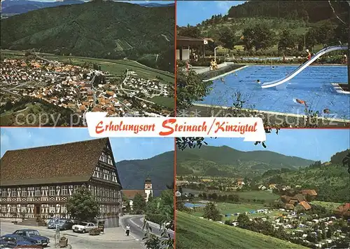 Steinach Baden Fliegeraufnahme Schwimmbad Fachwerkhaus Camping Kat. Steinach Schwarzwald