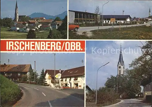 Irschenberg Kirche Ortseingang Dorfpartie  Kat. Irschenberg