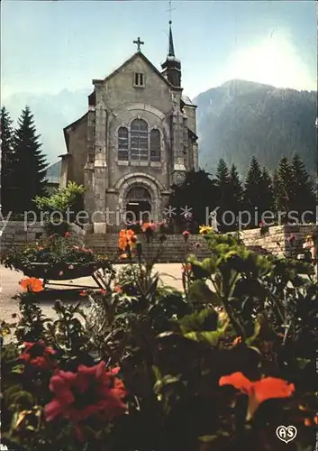 Chamonix Mont Blanc Eglise et le Brevent Kat. Chamonix Mont Blanc