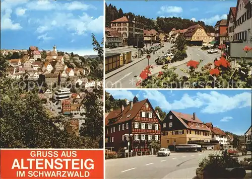 Altensteig Schwarzwald Total Ortsansicht Strassenpartie / Altensteig /Calw LKR