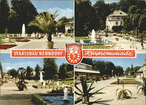 Bad Nenndorf Kurpromenade Teilansichten Kat. Bad Nenndorf