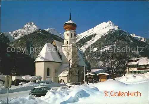 St Gallenkirch Vorarlberg Kirche Winteridyll Kat. St. Gallenkirch