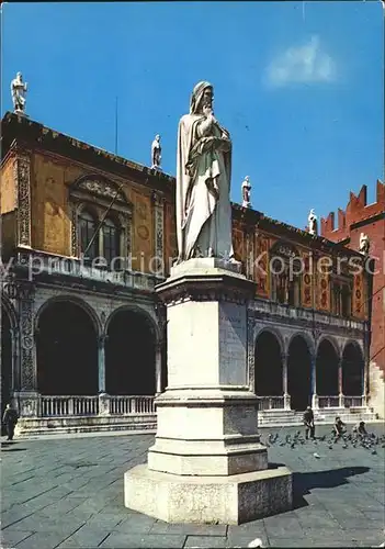 Verona Veneto Piazza dei Signori Monumento a Dante Kat. Verona