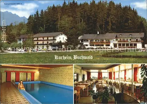 Feldwies Kurheim Buchwald Hallenbad Speisesaal Kat. uebersee Chiemsee