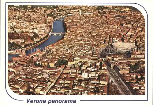 Verona Veneto Fliegeraufnahme Kat. Verona