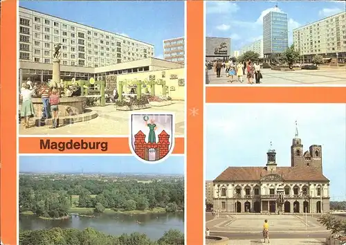 Magdeburg Karl Marx Str Kulturpark Rothehorn Rathaus Kat. Magdeburg