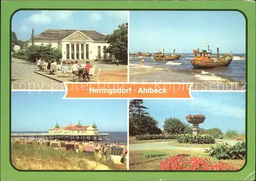 Ahlbeck Ostseebad Kulturhaus Heringsdorf Strand Seebruecke Kuranlagen Kat. Heringsdorf Insel Usedom