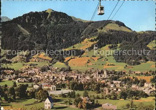 Kitzbuehel Tirol Hornbahn mit Hahnenkamm Kat. Kitzbuehel