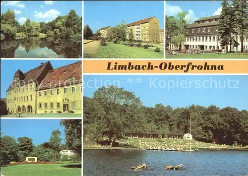 Oberfrohna Stadtpark Am Hohen Hain Hotel Voelkerfreundschaft Rathaus PdF Knaumuehlenbad Kat. Limbach Oberfrohna