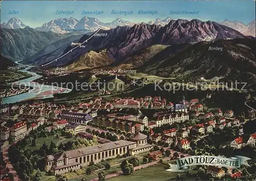 Bad Toelz Badeteil Panorama Kat. Bad Toelz