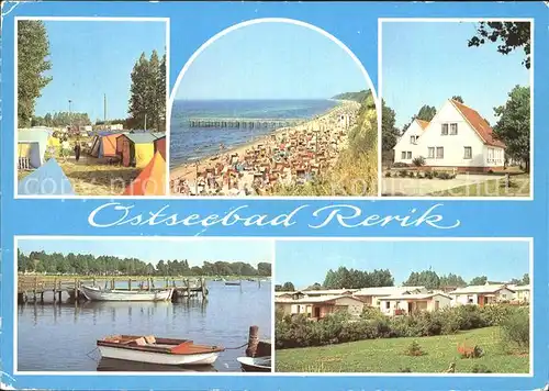 Rerik Ostseebad Zeltplatz Strand Ausbildungsstaette Salzhaff mit Bungalowsiedlung Kat. Ostseebad Rerik