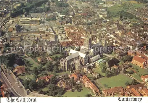 Canterbury UK Fliegeraufnahme with Cathedral Kat. Canterbury