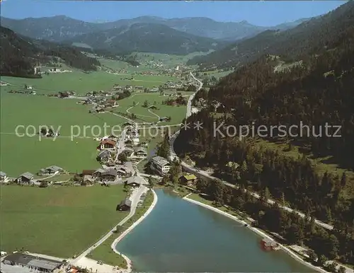 Achenkirch Fliegeraufnahme mit Achensee Kat. Achenkirch am Achensee