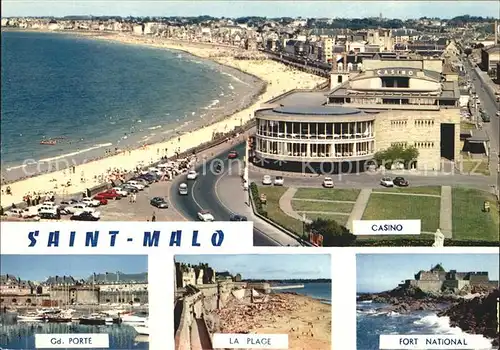 Saint Malo Ille et Vilaine Bretagne Casino Strand Fort National Port Kat. Saint Malo