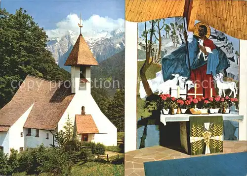 Ramsau Berchtesgaden Kirche zum guten Hirten Kat. Ramsau b.Berchtesgaden