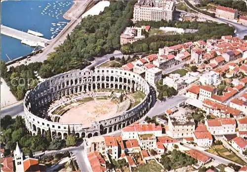 Pula Fliegeraufnahme Freilichttheater Kat. Pula