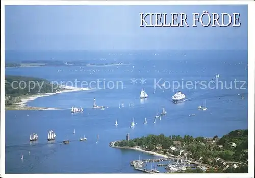 Kiel Fliegeraufnahme Kieler Foerde Kat. Kiel